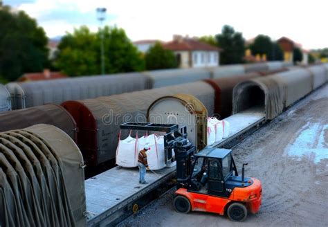 Image result for Loading a Cargo Train