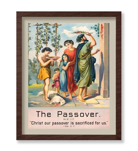 Poster Master Vintage The Passover Poster - Retro Bible Verse Print ...