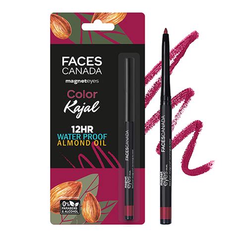 Buy FACESCANADA Magneteyes Color Kajal - Burgundy Love 04, 0.30G ...