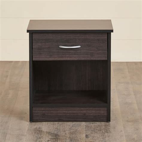 Buy Helios Arvis Bed Side Table with Drawer - Brown from Helios by Home ...