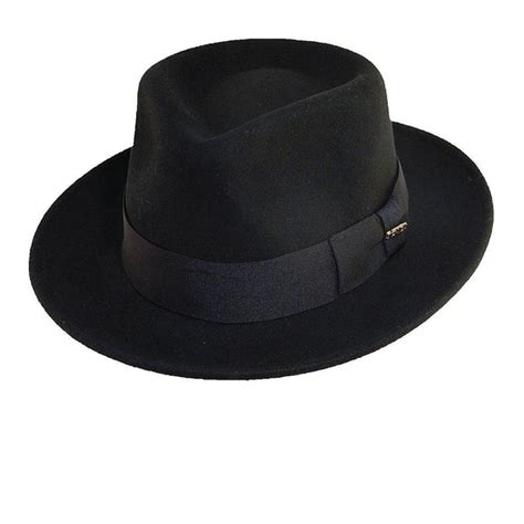 Capone Scala Crushable Wool Felt Fedora Hat