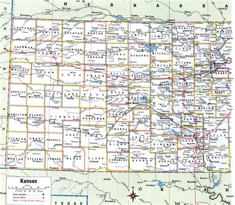 Kansas County Map Printable - Printable Word Searches
