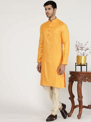 Cobalt Blue Texture Printed Silk Blend Kurta for Men – The Kurta Company