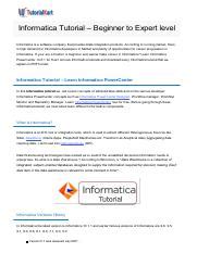 Image result for Developer Informatica Tutorial