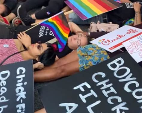 Toronto protesters tell Chick-fil-A to cluck off over anti-LGBT ...