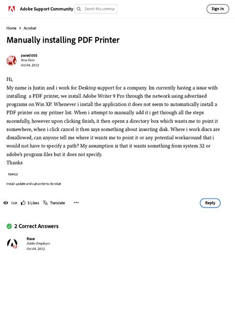 Image result for Installing PDF Printer