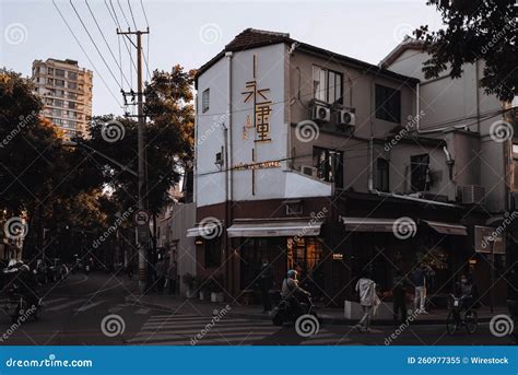 Old Neighborhoods of Shanghai S Former French Concession Editorial ...