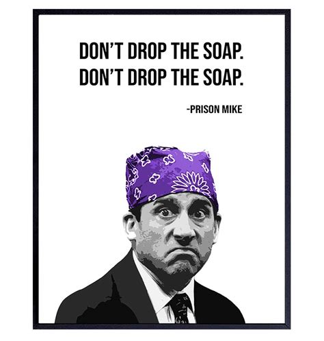 Buy Michael Scott Poster, The Office Merch - Prison Mike - Funny ...