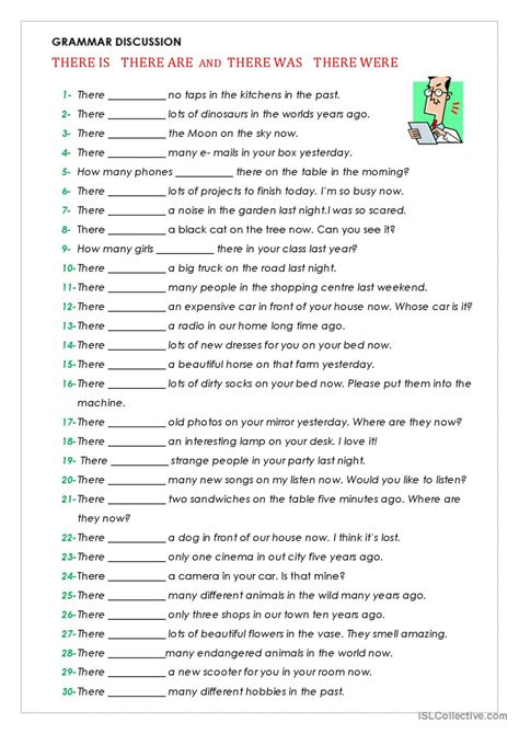 There Was There Were Cwiczenia _ Was Were There Were Exercises Pdf – IRMT