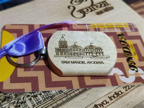 Ram Mandir Keychain – The Heritage Art