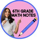 Image result for 6th Grade Math Notes