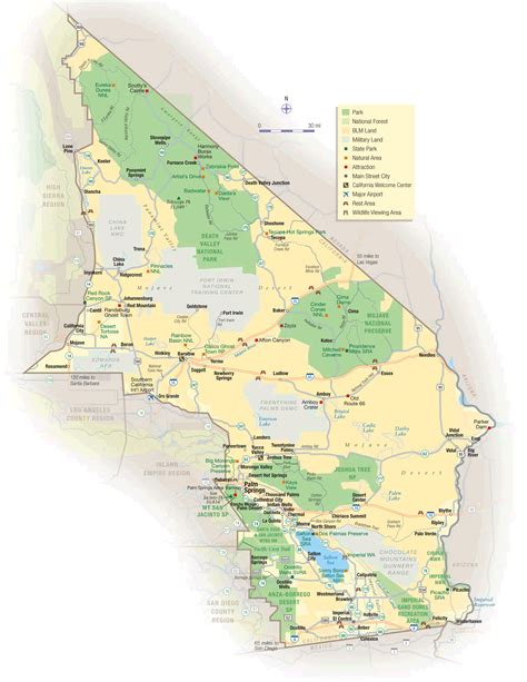 Map Of California Desert Region