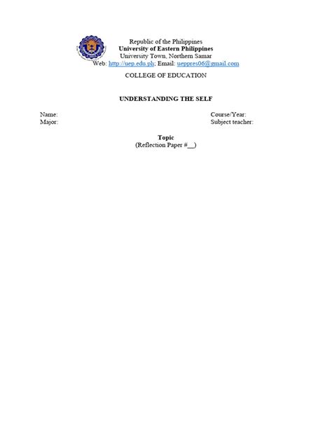 Image result for Reflection Paper Layout