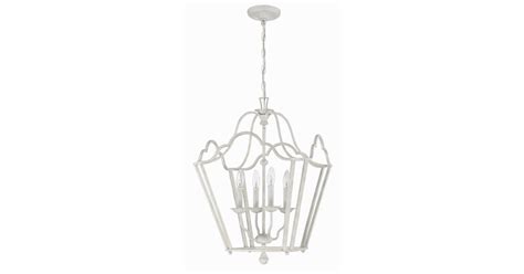 Park Harbor PHPL6414ANWH Delia 4 Light 18" Wide Candle Style Chandelier ...