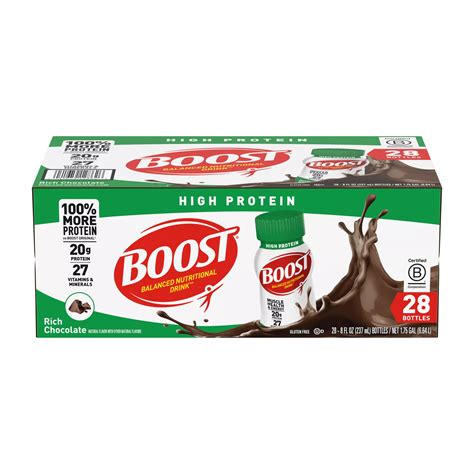 Boost High Protein Chocolate Nutritional Shake, 28 ct. | BJ's Wholesale ...