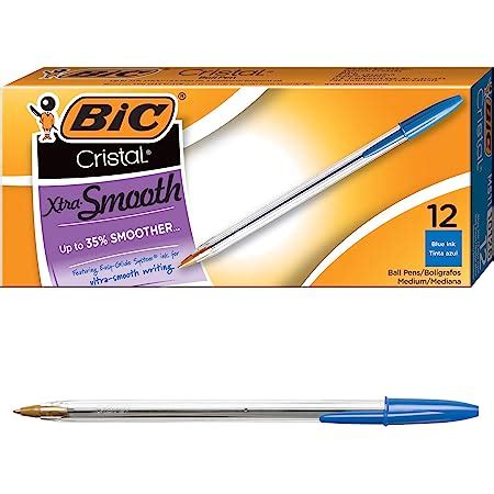 BIC Cristal Stic Ball Pen - Blue Body, Blue Ink, Pack of 12 : Amazon.in ...