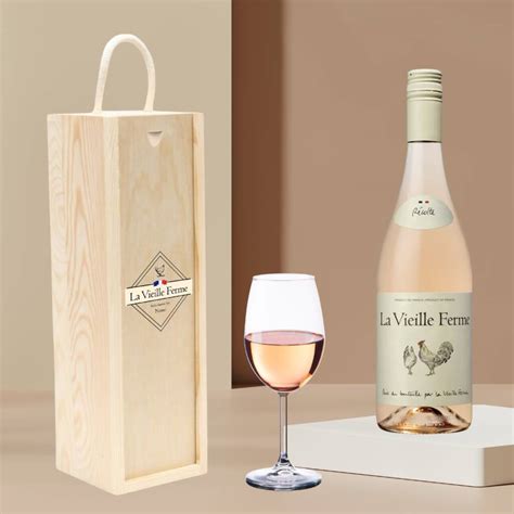 Personalised La Vieille Ferme Rose Wine Gift Set 75cl By Beerhunter