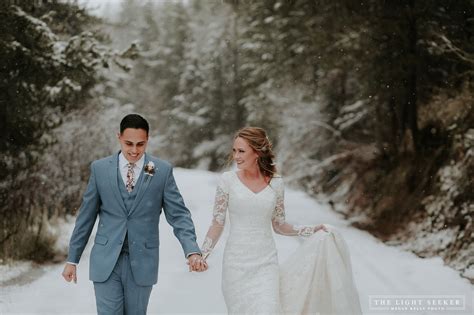 Gabe + Natalie | The Light Seeker | Wedding, Weddings by color, Winter ...