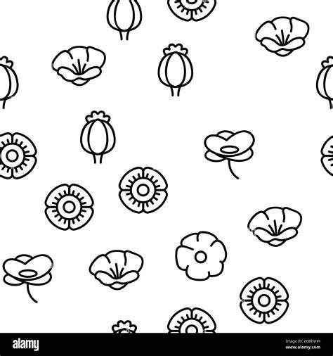 Image result for Poppy Flower Pattern