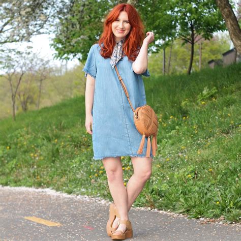 Denim T-Shirt Dress - TfDiaries