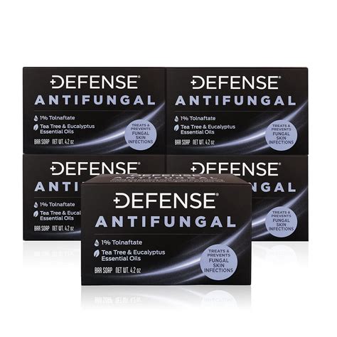 Buy Defense Antifungal Bar Soap 5-Pack | Jock Itch, Ringworm, Athlete's ...