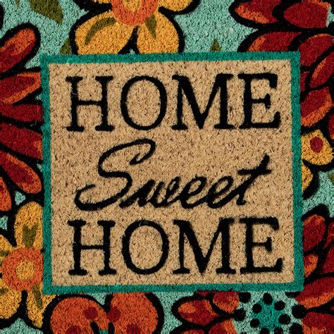Multi Colored HOME Sweet HOME Premium Coir Mat
