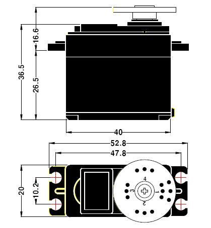 Pan and Tilt Kit (Black Anodized - no servos)