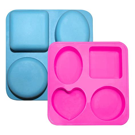 Shoprythm Myoc MYOC 4 Cavity Silicone Soap Mould for DIY Handmade ...