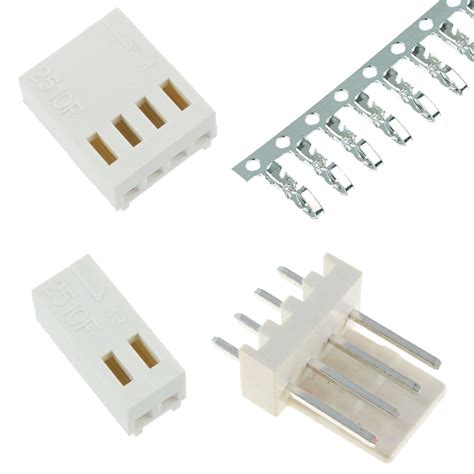 Molex KK Style 2.54mm PCB Connector Pin Header Housing - 2 to 5 Way | eBay