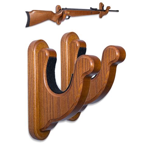 TESLYAR Gun Rack Wall Mount Hold up Displays Horizontal Gun Rack and ...