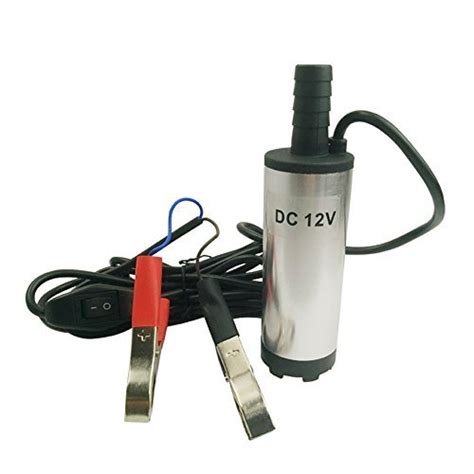 Enjoydeal DC 12V Aluminum Submersible Water & Oil Diesel Fuel Transfer ...
