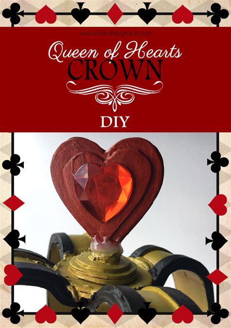 Queen Of Hearts Crown Template Heart Princess Crown Printable
