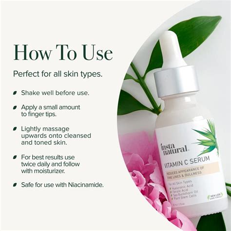 Buy InstaNatural Vitamin C Serum with Hyaluronic Acid and Ferulic Acid ...