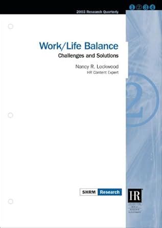 Buy Work/Life Balance: Challenges And Solutions Book Online at Low ...