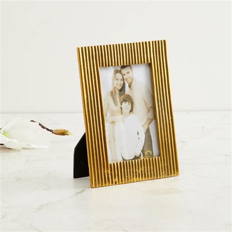Buy Leon Ribbed Metal Photo Frame - 20 x 15 cm from Home Centre at just ...