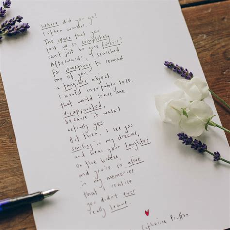 'Where Did You Go?' Original Handwritten Poem Sympathy By Words by ...