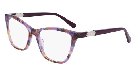 Nine West NW5234 526 Eyeglasses Women's Purple/Smoke Horn Full Rim 54 ...