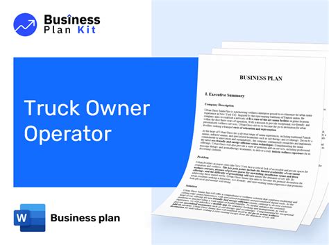 Image result for Owner Operator Business Plan PDF