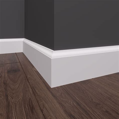RELIABILT 1/2-in x 3.25-in x 8-ft Primed MDF Baseboard Moulding in ...