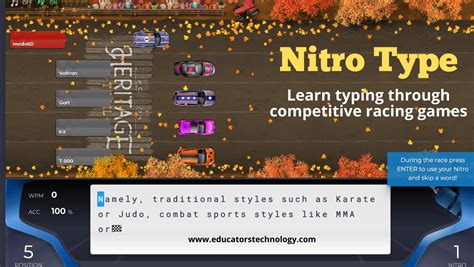 Image result for Nitro Type Races