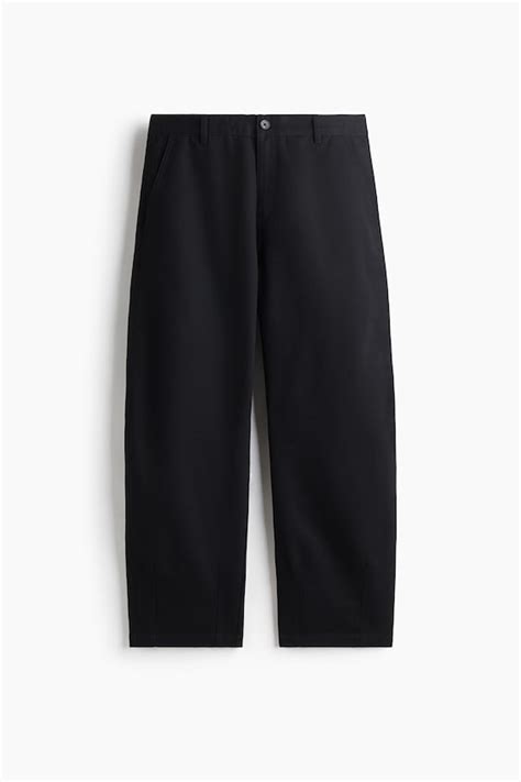 Men’s Black Relaxed Fit Chinos | H&M IN