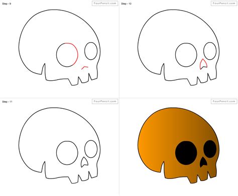 Skull Drawing How To Draw A Skull - How To Draw Skull In 8 Easy Steps ...