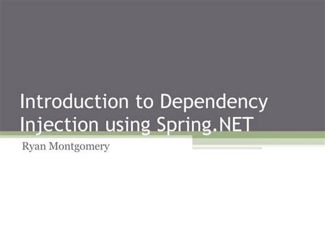 Depnedency Injection Spring 的图像结果