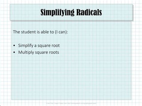 Simplifying Radicals Tutorial 的图像结果