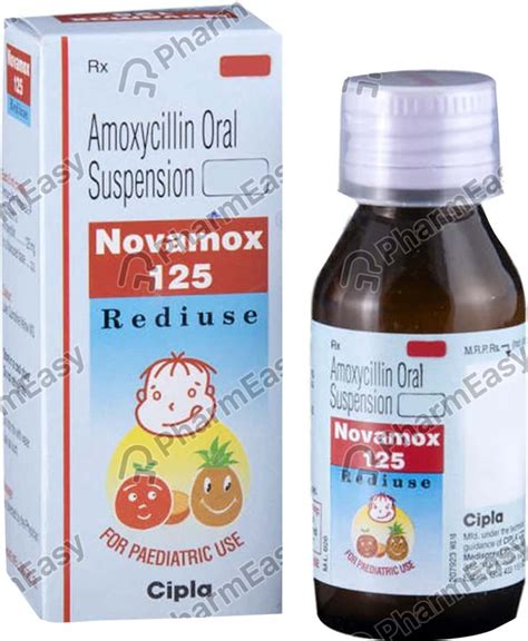 Novamox 125 MG Dry Suspension (30): Uses, Side Effects, Price, Dosage ...