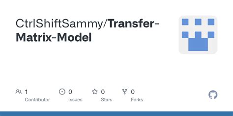 Image result for Transfer Matrix Model