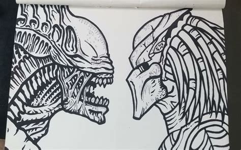 Image result for Alien vs Predator Draw