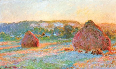 CLAUDE MONET - HAYSTACKS END OF SUMMER EVENING 1891