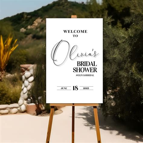 Printable Bridal Party Sign, Modern Bridal Welcome Poster, Bridal ...