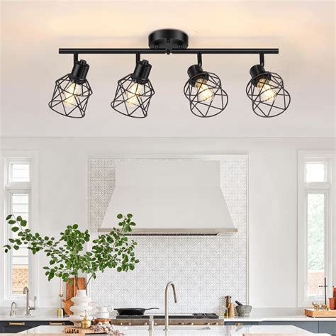Baocuz 4-Lights Semi Flush Mount Ceiling Light, Adjustable Multi ...